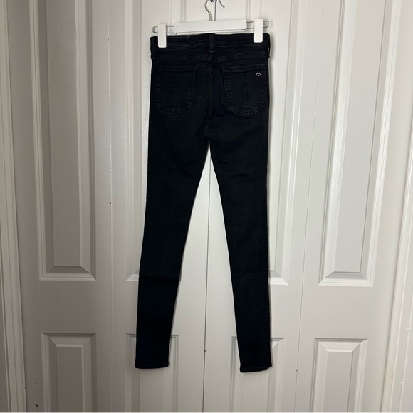 Rag & Bone High Rise Skinny Black Jeans EUC - Picture 5 of 8